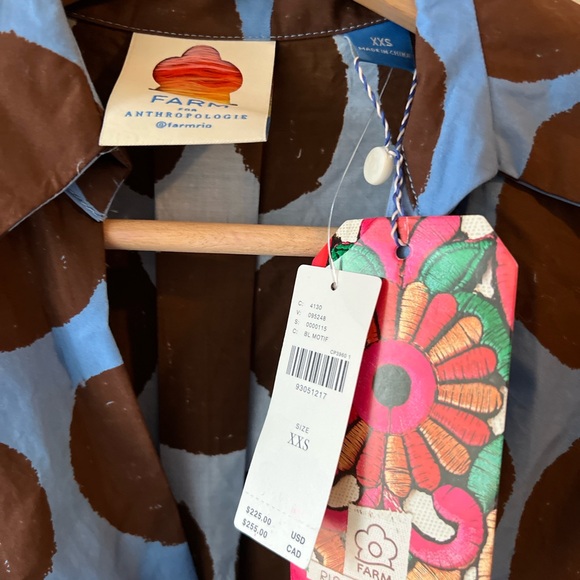 Farm Rio Short-Sleeve Bow-Front Mini Dress XXS BNWT - Picture 8 of 16